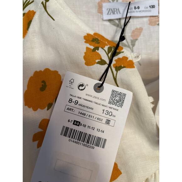 GIRLS ZARA FLORAL DRESS - Picture 3 of 4